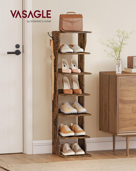 VASAGLE rack hooks close-up highlights convenient storage for keys and wallets