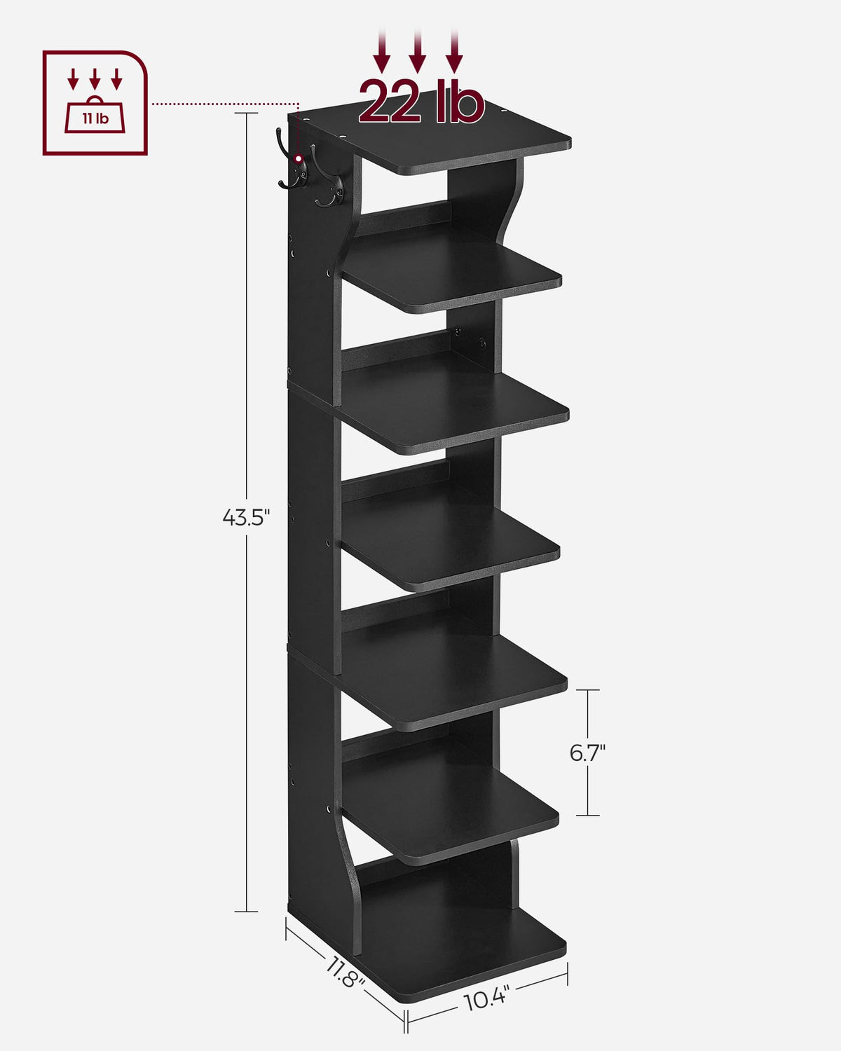 VASAGLE anti-tip safety kit included for added stability.