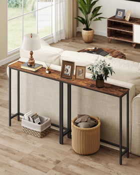 VASAGLE BARNET adjustable feet provide level stability.