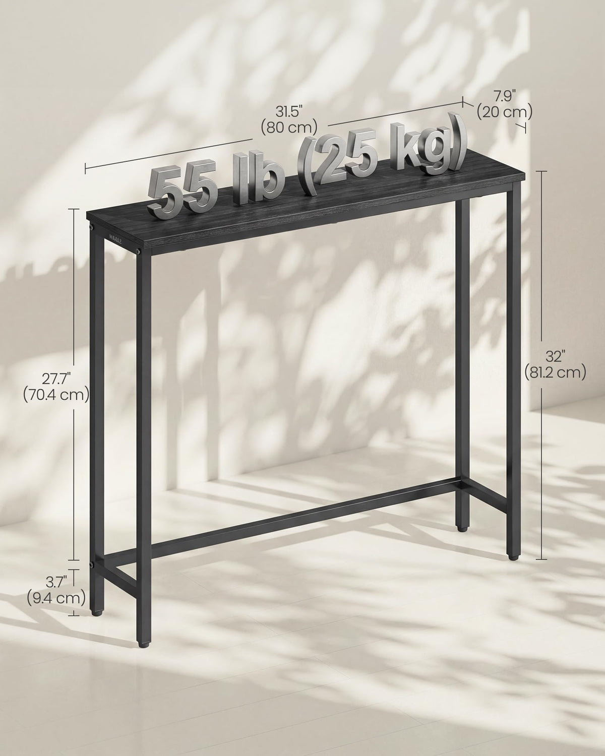 VASAGLE Barnet quick-assembly table with labeled parts saves setup time.