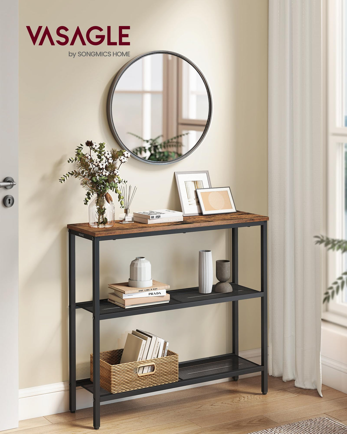 VASAGLE Barnet slim entryway table designed to fit tight spaces