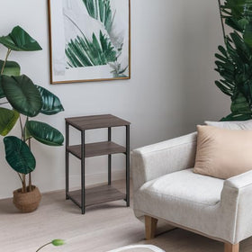 VASAGLE BARNET rustic-panel texture adds warmth to modern rooms.