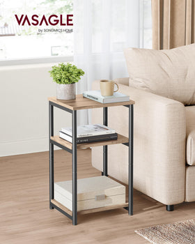 VASAGLE Barnet side table assembly kit photo highlights easy 4-step setup.