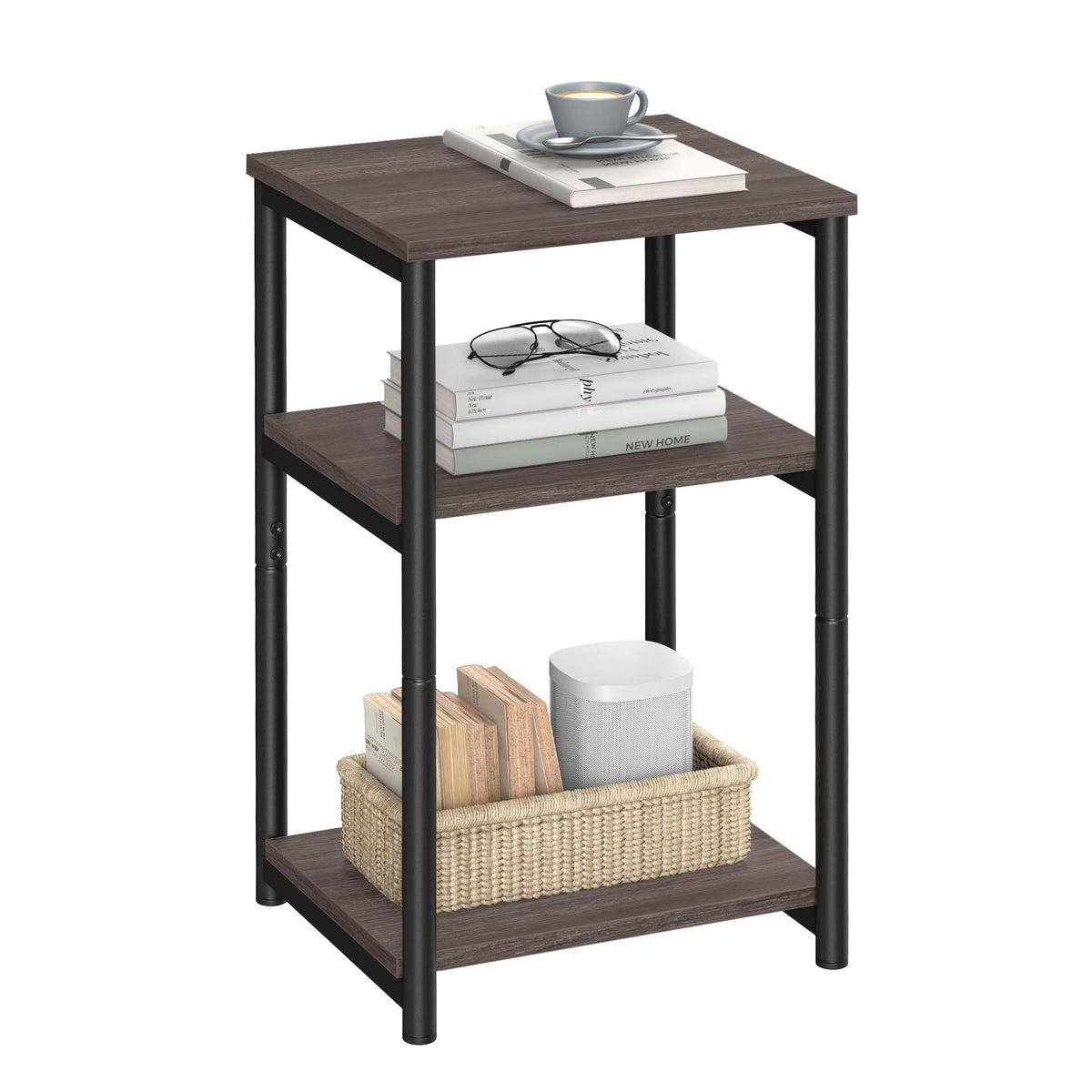 VASAGLE BARNET side table assembly kit shows quick setup and durable frame.