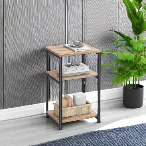 VASAGLE Barnet side table tall profile showcases clean lines and balanced proportions.
