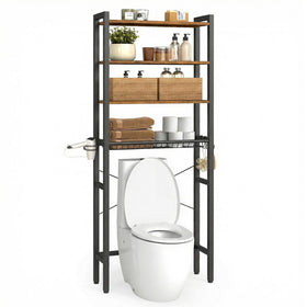 VASAGLE Barnet spacious shelves help declutter towels and cosmetics