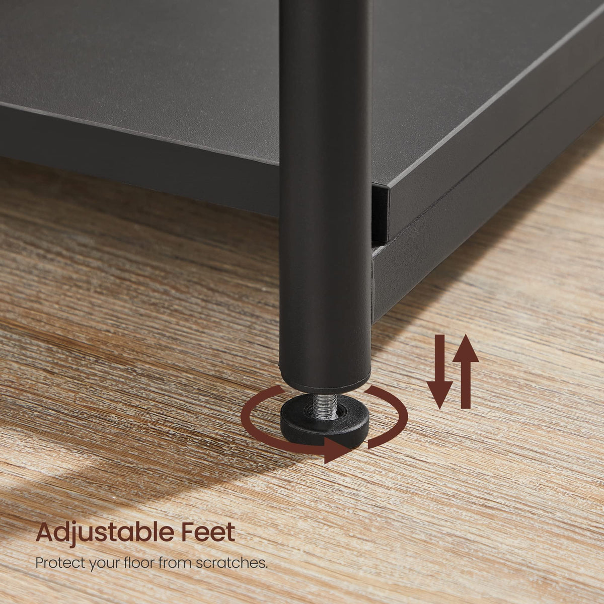VASAGLE Barnet three-tier design keeps essentials within easy reach