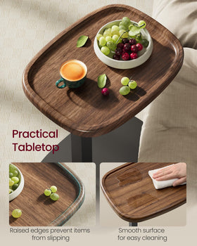 VASAGLE C Side Table easy assembly with numbered parts.