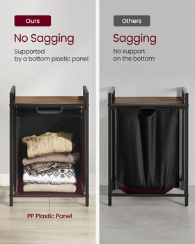 VASAGLE compact design fits tight laundry spaces