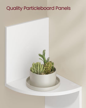 VASAGLE corner shelves transform rooms by adding display space
