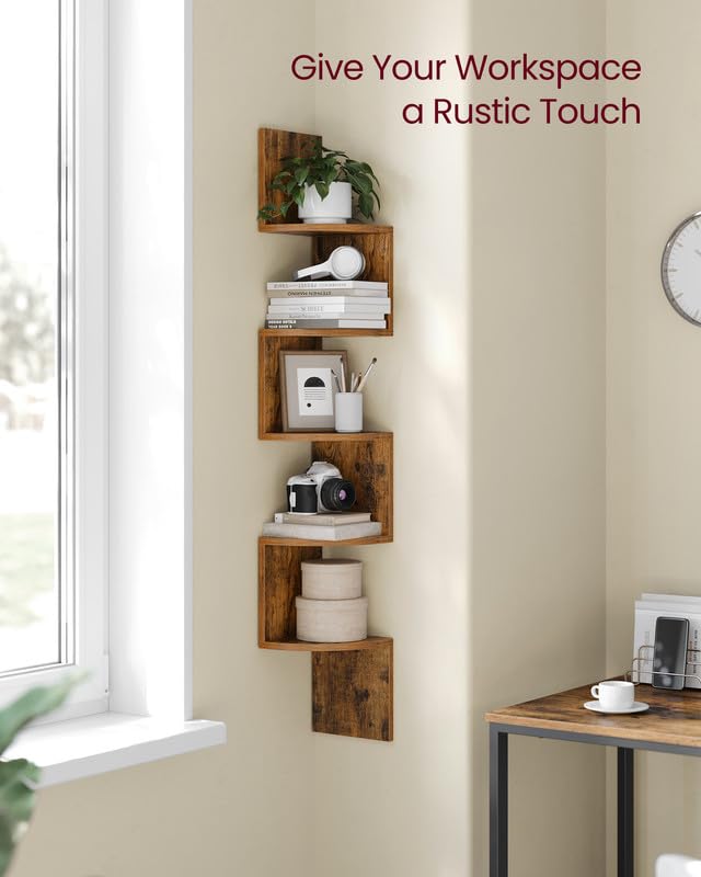 VASAGLE durable shelves up to 13 lb per tier for sturdy display.