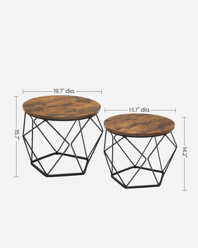 VASAGLE compact set frees space for tea, laptop, and decor.