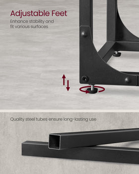 VASAGLE End Table as a bedroom nightstand for essentials.