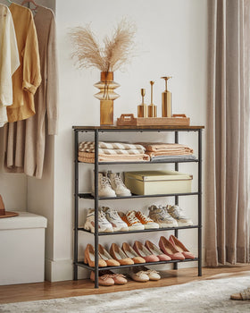 VASAGLE industrial rustic design adds style to entryways and bedrooms.