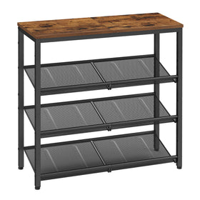 VASAGLE entryway shoe rack top surface holds bags or decor up to 60 lb