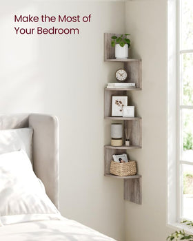 VASAGLE heather greige finish enhances any room with soft, natural tones.