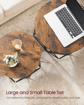 VASAGLE supports up to 44 lb per table for everyday use.