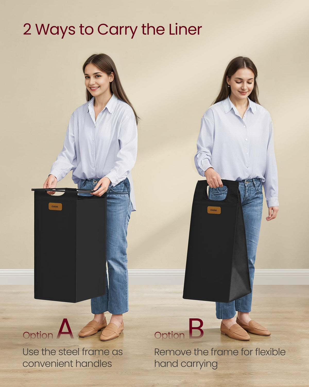 VASAGLE assembly-ready design helps you set up the cart quickly.