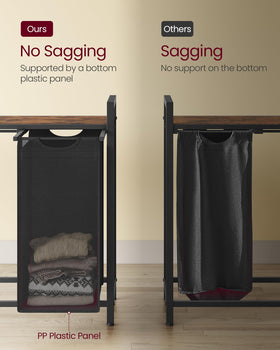 VASAGLE Oxford fabric bags are water-resistant to protect contents.