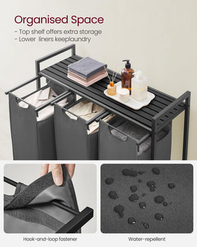VASAGLE sturdy metal frame and MDF shelf for stability