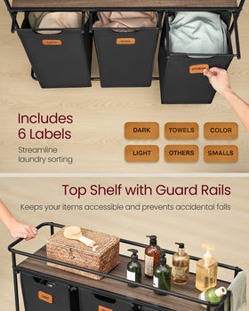 VASAGLE sturdy steel frame supports up to 97 lb.