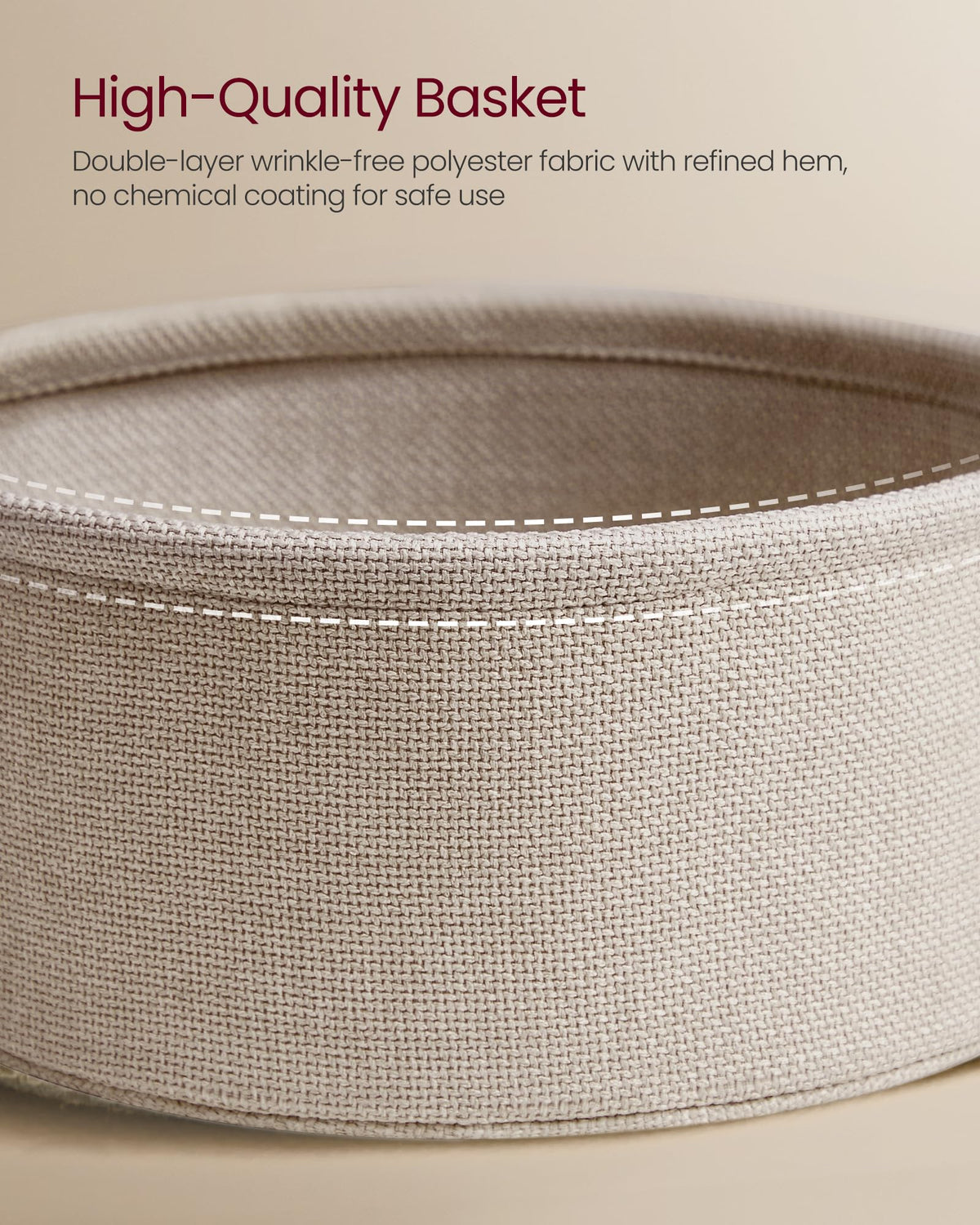 VASAGLE LILEA adjustable feet help protect floors on uneven surfaces.