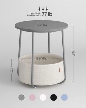 VASAGLE LILEA adjustable feet protect floors and keep level