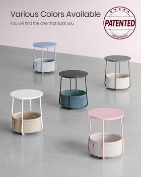 VASAGLE LILEA bedside table doubles as a living room accent piece.
