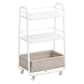 VASAGLE LILEA cart front view for stylish living room storage and clutter control