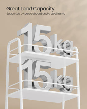VASAGLE LILEA third tier with ample clearance for bulky items