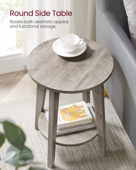 VASAGLE MAEZO end table sturdy legs support up to 198 lb