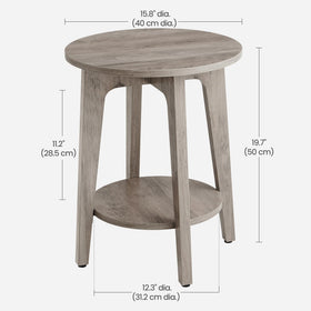 VASAGLE MAEZO living room setup showing versatile use as side table