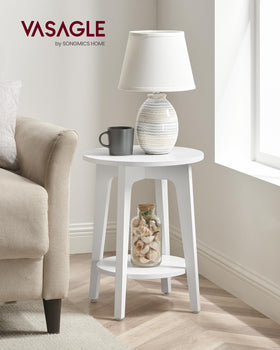 VASAGLE MAEZO side table lower shelf for decor and books