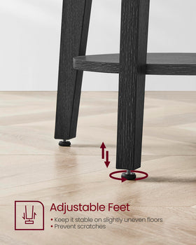 VASAGLE MAEZO easy-assembly end table shown during setup