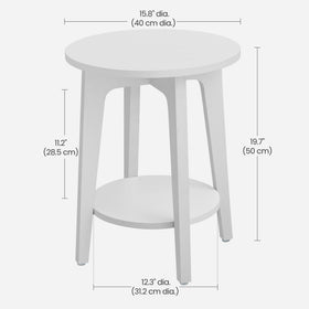 VASAGLE MAEZO bedside use side table keeps essentials within reach