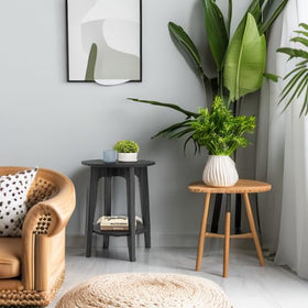 VASAGLE MAEZO side table compact dimensions fit beside sofas or beds