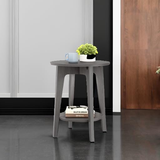 VASAGLE MAEZO side table curved transitions and mid-century charm