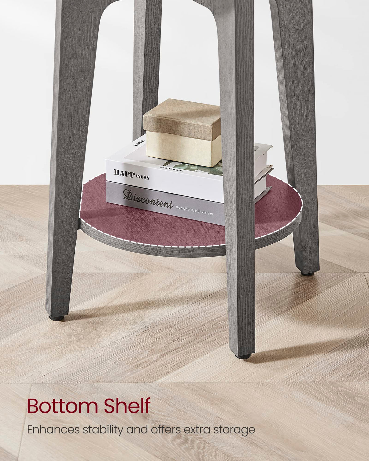 VASAGLE MAEZO side table in a living room setup beside seating