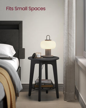 VASAGLE MAEZO side table with tapered legs enhancing mid-century vibe and stability