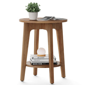 VASAGLE MAEZO side-table top view, ideal for coffee and decor display.