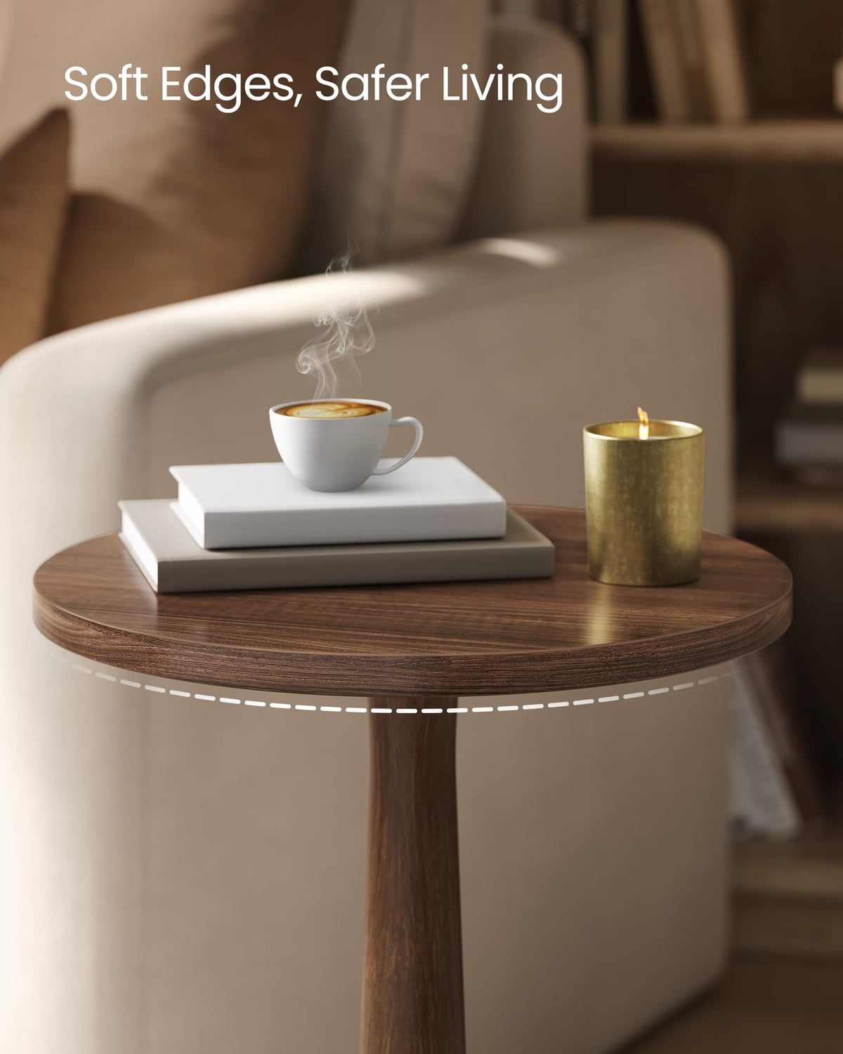 VASAGLE MARIEL nightstand or drink table suitable for bedrooms and living spaces
