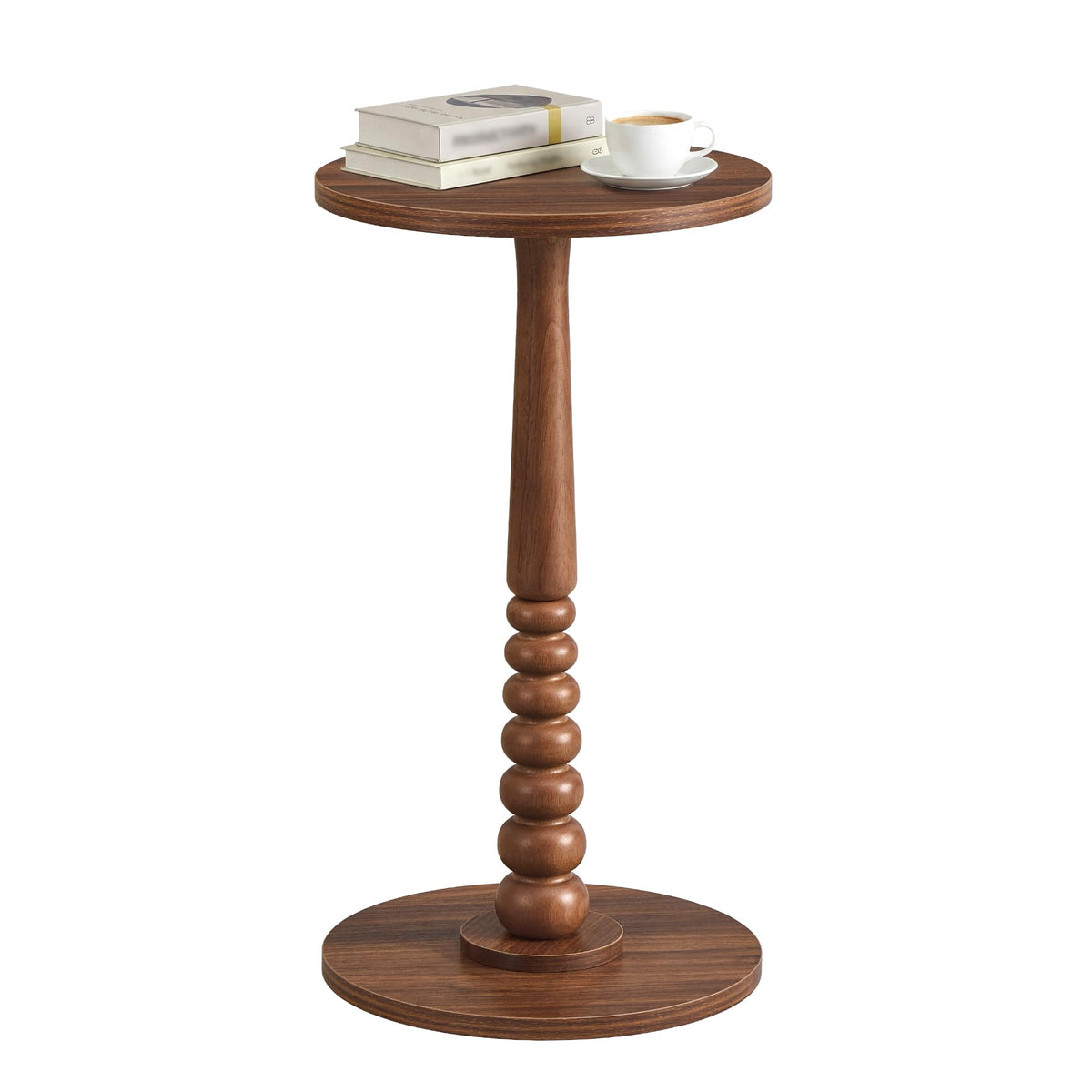 VASAGLE MARIEL round side table with wood legs provides stylish living room accent
