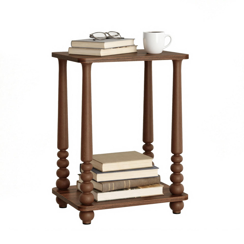 VASAGLE Mariel side table front view shows mid-century charm and practical surface