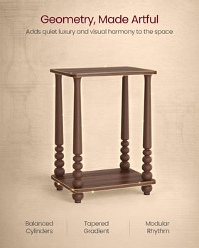 VASAGLE Mariel side table lower shelf keeps books within easy reach