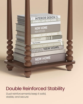 VASAGLE Mariel side table solid wood legs provide stable daily support