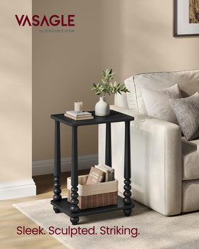 VASAGLE Mariel side table top surface ready for lamp or decor.