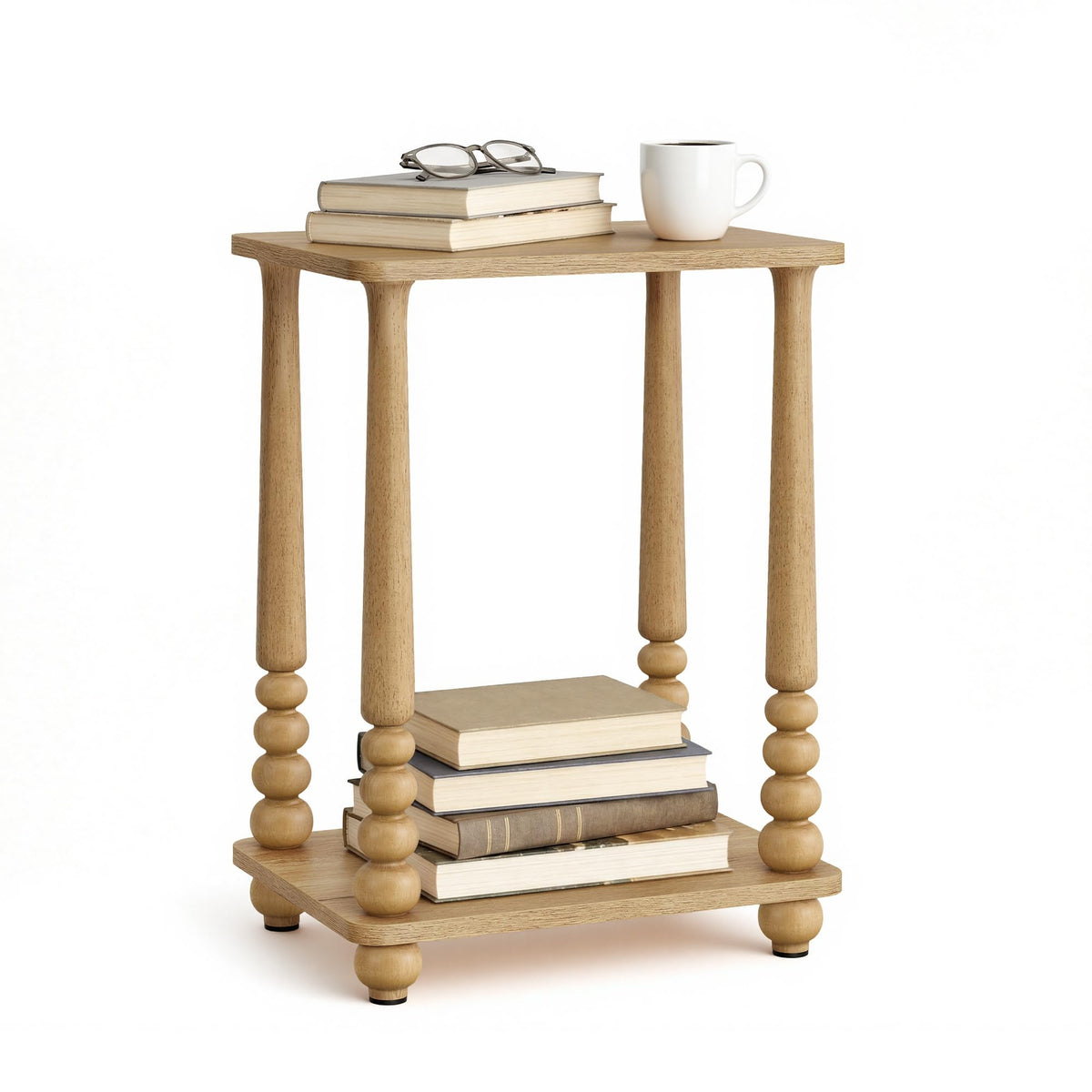 VASAGLE Mariel side table top area highlights lamp-friendly surface