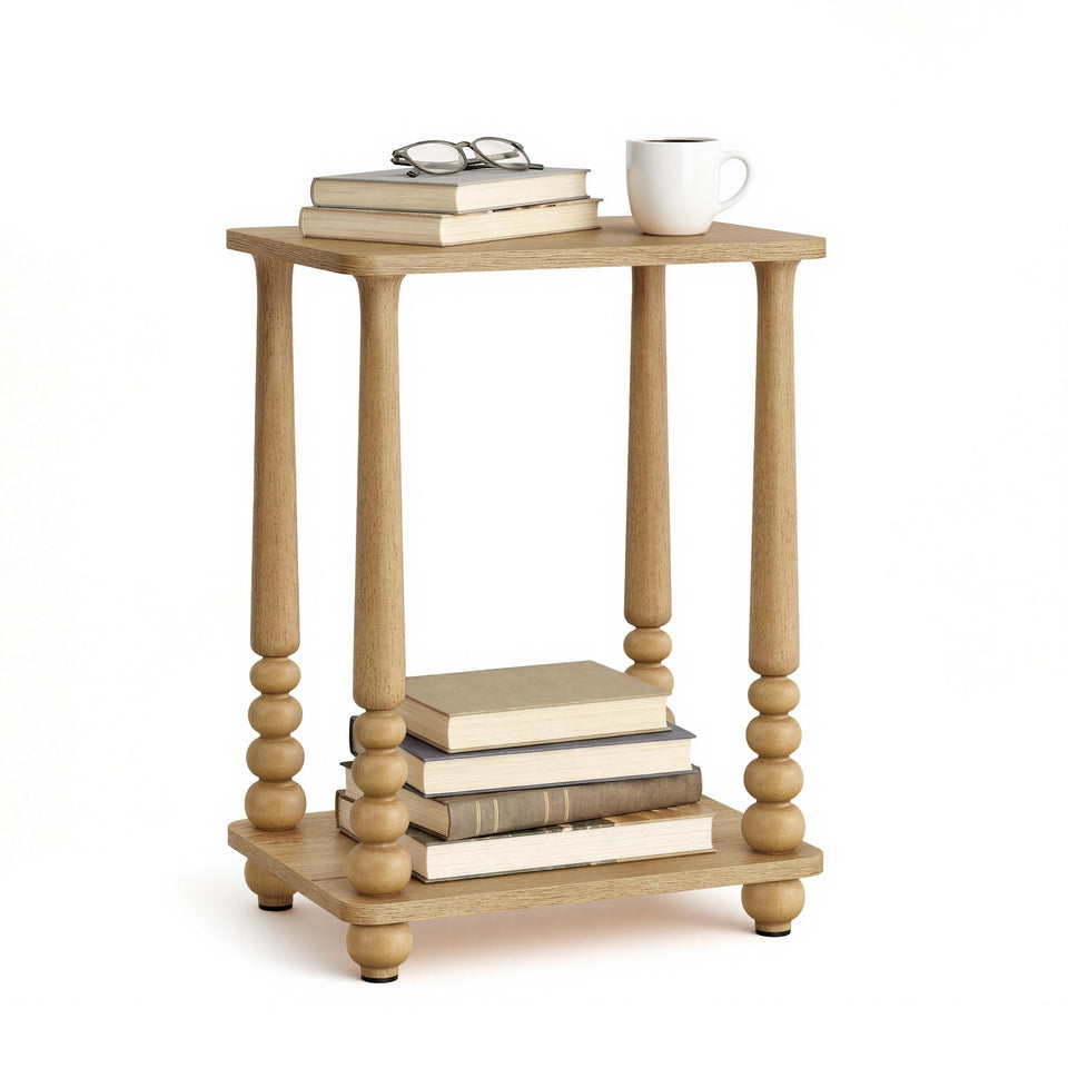 VASAGLE Mariel side table top area highlights lamp-friendly surface