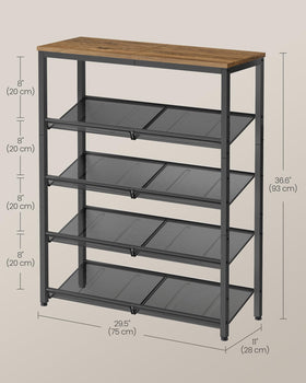 VASAGLE sturdy particleboard steel-frame construction for daily use