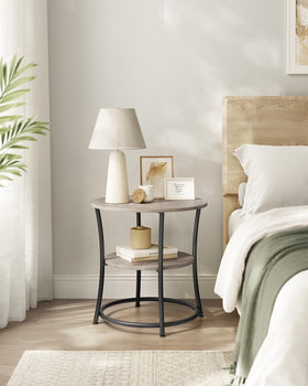 VASAGLE round side table assembly instruction — quick setup for busy homes.